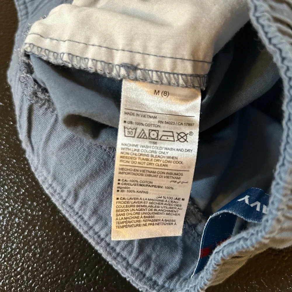Old Navy Boys‎ Pull On Shorts Casual Elastic Waist Comfy Blue Kids Medium (8)
